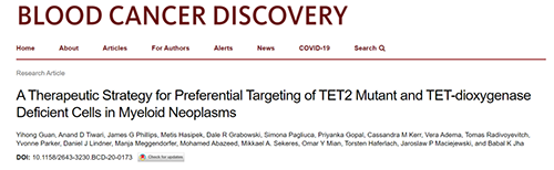研究者形貌了一种新型靶向抗癌药物，，，这种药物可能会有用地治疗某些常见的白血病。。。