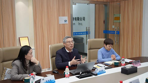 CC网投生物医药首创人&CEO陈春麟博士，，药效部执行主任董文心博士，，公司事务部总监周南梅等