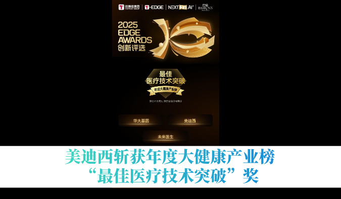 CC网投斩获年度大康健工业榜“最佳医疗手艺突破”奖